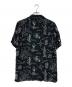 Aloha Blossom (アロハブロッサム) 柄シャツ ブラック サイズ:40：9000円