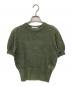 MACPHEE（マカフィー）の古着「リネンメッシュ ハーフスリーブプルオーバー」｜グリーン