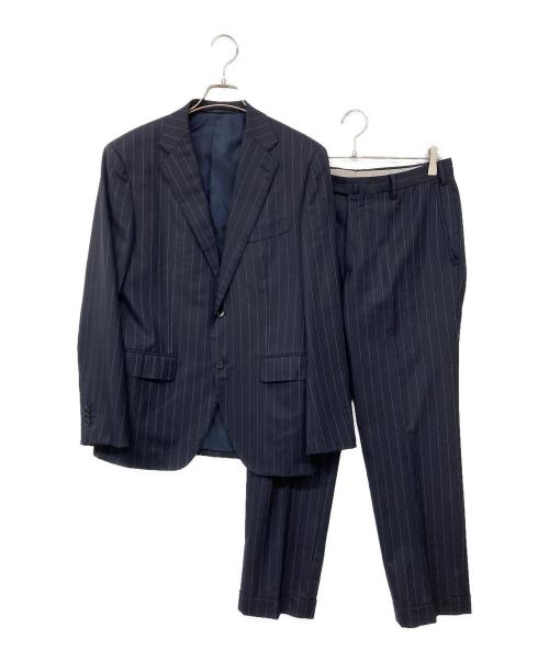 UNITED ARROWS TOKYO（ユナイテッドアローズトウキョウ）UNITED ARROWS TOKYO (ユナイテッドアローズトウキョウ) UA TAS ストライプ2Bスーツ/セットアップスーツ ネイビー サイズ:48の古着・服飾アイテム