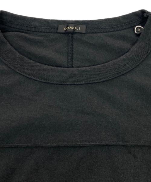 COMOLI（コモリ）COMOLI (コモリ) フットボールTシャツ ブラック サイズ:3 未使用品の古着・服飾アイテム