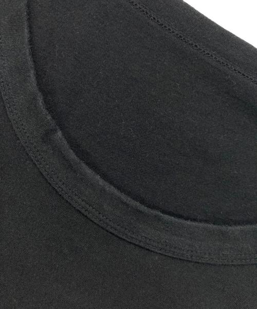 GROUND Y（グラウンドワイ）GROUND Y (グラウンドワイ) 30/- COTTON JERSEY JUMBO ROUNDED HEM LONG SLEEVE T-SHIRT ブラック サイズ:3の古着・服飾アイテム