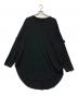 GROUND Y（グラウンドワイ）の古着「30/- COTTON JERSEY JUMBO ROUNDED HEM LONG SLEEVE T-SHIRT」｜ブラック