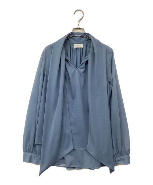 MIESROHE（ミースロエ）MIESROHE (ミースロエ) シアーブラウス スカイブルー サイズ:Ｆの古着・服飾アイテム