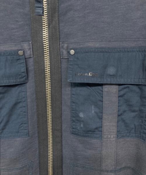 Calvin Klein（カルバンクライン）Calvin Klein (カルバンクライン) ジップアップジャケット ネイビー サイズ:Mの古着・服飾アイテム