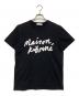 maison kitsune（メゾンキツネ）の古着「ロゴプリントTシャツ」｜ブラック