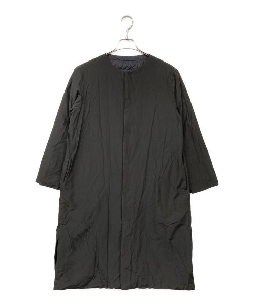 plantation（プランテーション）plantation (プランテーション) リバーシブルライトダウンコート ブラック サイズ:Mの古着・服飾アイテム