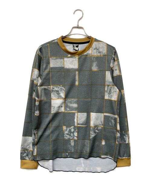 GR10K（ジーアールテンケー）GR10K (ジーアールテンケー) SPORT SUBLIMATED L/S T-SHIRT/カットソー イエロー×グレー サイズ:Lの古着・服飾アイテム