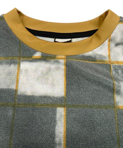 GR10K（ジーアールテンケー）GR10K (ジーアールテンケー) SPORT SUBLIMATED L/S T-SHIRT/カットソー イエロー×グレー サイズ:Lの古着・服飾アイテム