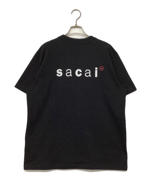 sacai（サカイ）sacai (サカイ) WTAPS (ダブルタップス) Print T-Shirt ブラック サイズ:3の古着・服飾アイテム