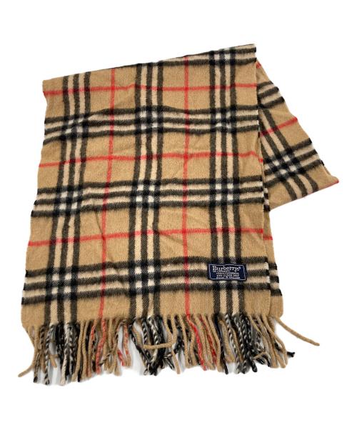 Burberry's（バーバリー）Burberry's (バーバリーズ) カシミヤノバチェックマフラー ベージュの古着・服飾アイテム