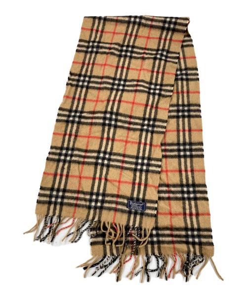 Burberry's（バーバリー）Burberry's (バーバリーズ) カシミヤノバチェックマフラー ベージュの古着・服飾アイテム
