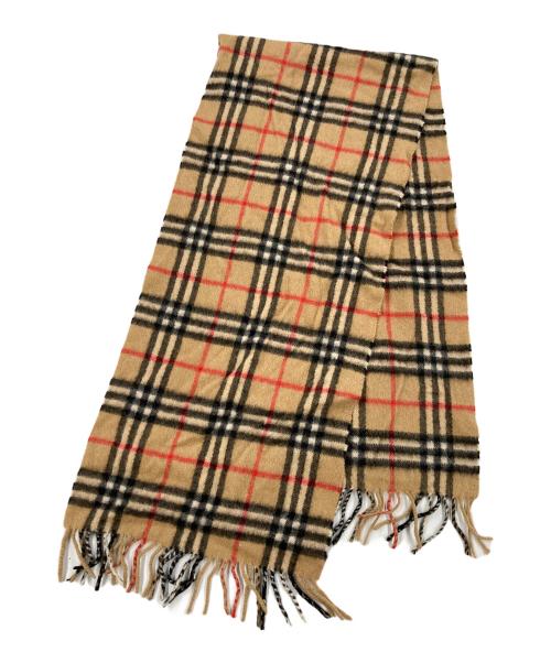 Burberry's（バーバリー）Burberry's (バーバリーズ) カシミヤノバチェックマフラー ベージュの古着・服飾アイテム