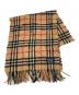Burberry's（バーバリーズ）の古着「カシミヤノバチェックマフラー」｜ベージュ