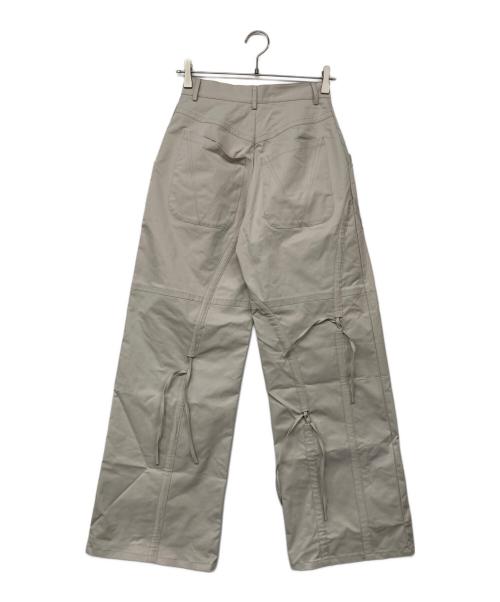 VIAVANDA（ヴィアヴァンダ）viavanda (ヴィアヴァンダ) STRINGS WIDE TRACK PANTS ベージュ サイズ:Sの古着・服飾アイテム