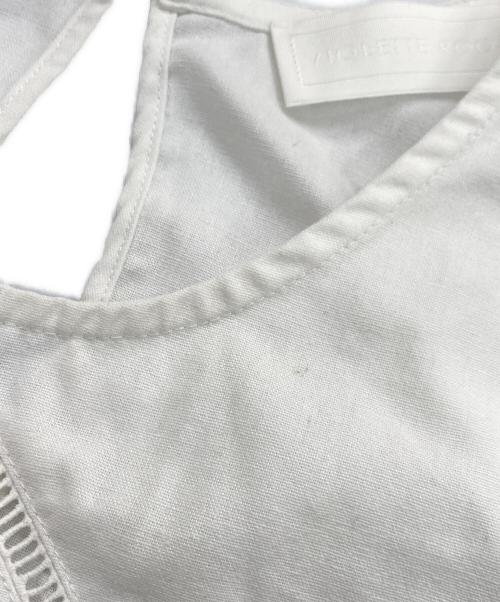 violette room（バイオレットルーム）violette room (バイオレットルーム) エンブロイダリーオールインワン ホワイト サイズ:Fの古着・服飾アイテム