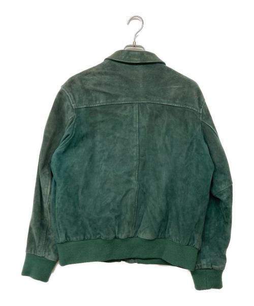 Schott（ショット）Schott (ショット) SUPREME (シュプリーム) Suede A-2 Jacket グリーン サイズ:Mの古着・服飾アイテム
