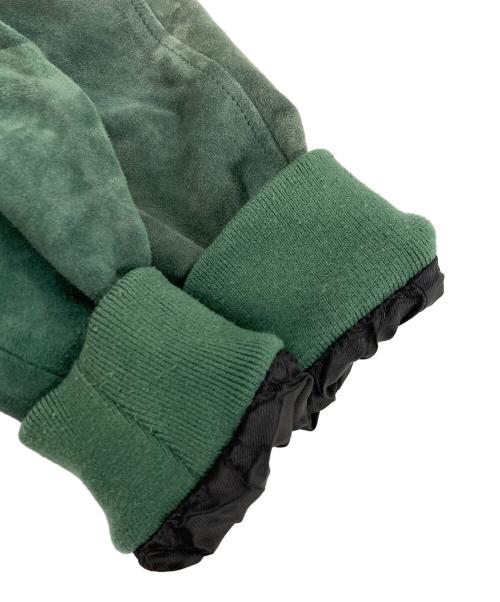 Schott（ショット）Schott (ショット) SUPREME (シュプリーム) Suede A-2 Jacket グリーン サイズ:Mの古着・服飾アイテム