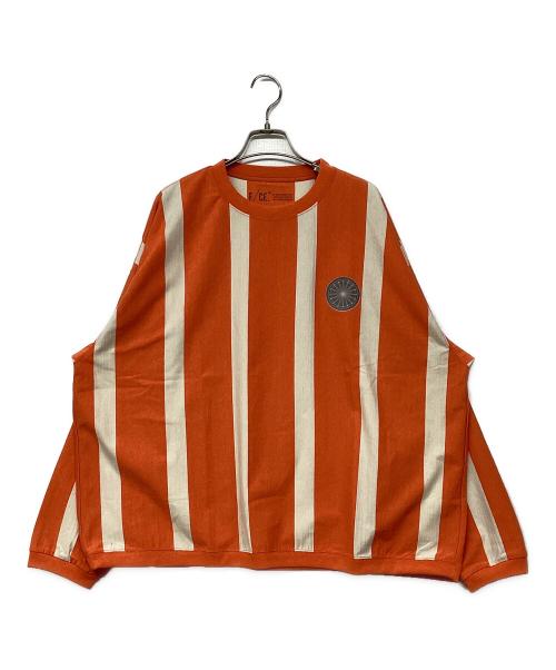 F/CE.（エフシーイー）F/CE. (エフシーイー) STRIPE GAME TEE オレンジ サイズ:S 未使用品の古着・服飾アイテム
