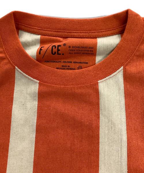 F/CE.（エフシーイー）F/CE. (エフシーイー) STRIPE GAME TEE オレンジ サイズ:S 未使用品の古着・服飾アイテム