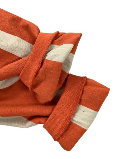 F/CE.（エフシーイー）F/CE. (エフシーイー) STRIPE GAME TEE オレンジ サイズ:S 未使用品の古着・服飾アイテム