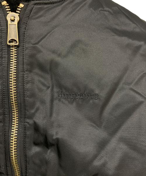 SUPREME（シュプリーム）SUPREME (シュプリーム) 22AW Faux Fur Reversible MA-1 ブラック サイズ:Sの古着・服飾アイテム