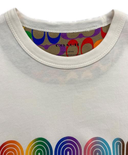 COACH（コーチ）COACH (コーチ) プリントTシャツ ホワイト サイズ:XSの古着・服飾アイテム