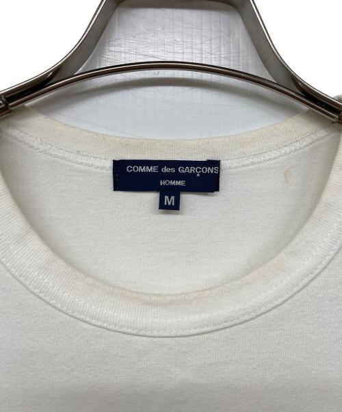 COMME des GARCONS HOMME（コムデギャルソン オム）COMME des GARCONS HOMME (コムデギャルソン オム) ロゴTシャツ ホワイト サイズ:Mの古着・服飾アイテム