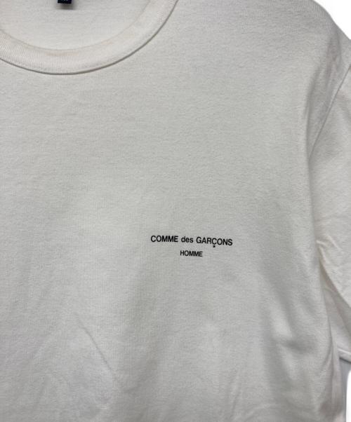 COMME des GARCONS HOMME（コムデギャルソン オム）COMME des GARCONS HOMME (コムデギャルソン オム) ロゴTシャツ ホワイト サイズ:Mの古着・服飾アイテム