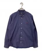 BURBERRY BLACK LABELバーバリーブラックレーベル）の古着「長袖シャツ」｜ネイビー