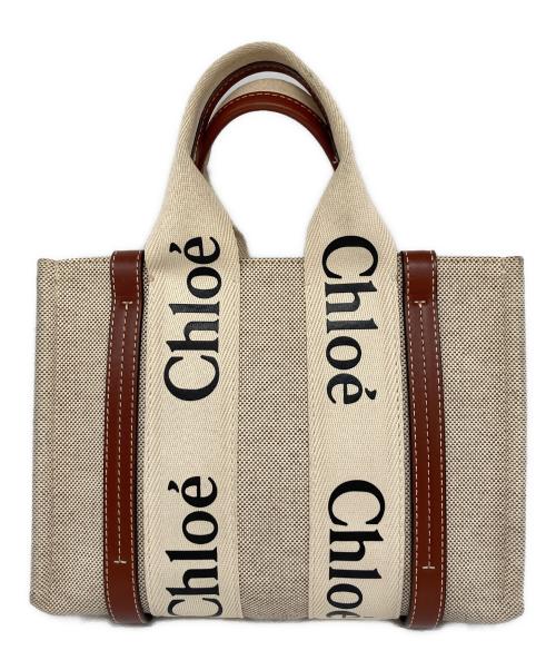 Chloe（クロエ）Chloe (クロエ) woodyミニバッグ ベージュの古着・服飾アイテム
