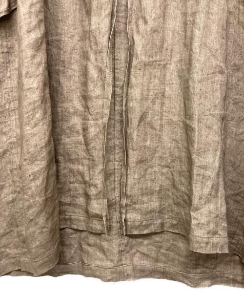 Drawing Numbers（ドローイングナンバーズ）Drawing Numbers (ドローイングナンバーズ) リネンブラウスワンピース ブラウン サイズ:38の古着・服飾アイテム