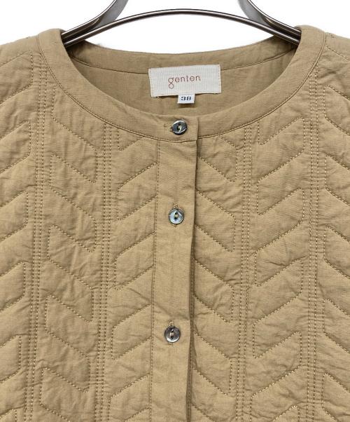 genten（ゲンテン）genten (ゲンテン) ブラウスワンピース ブラウン サイズ:38の古着・服飾アイテム