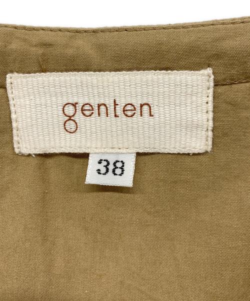 genten（ゲンテン）genten (ゲンテン) ブラウスワンピース ブラウン サイズ:38の古着・服飾アイテム