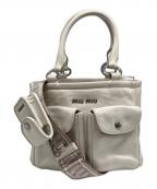 MIU MIUミュウミュウ）の古着「2WAYバッグ」｜アイボリー