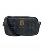BURBERRYバーバリー）の古着「MINI QUILTED LAMBSKIN カメラバッグ」｜ブラック