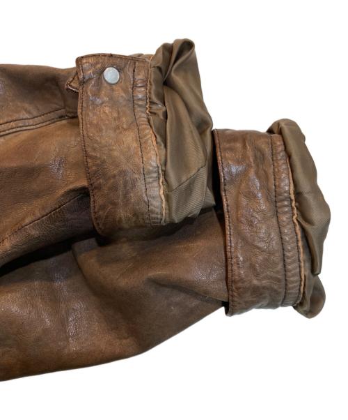 OLD GAP（オールドギャップ）OLD GAP (オールドギャップ) ジップレザージャケット ブラウン サイズ:Mの古着・服飾アイテム