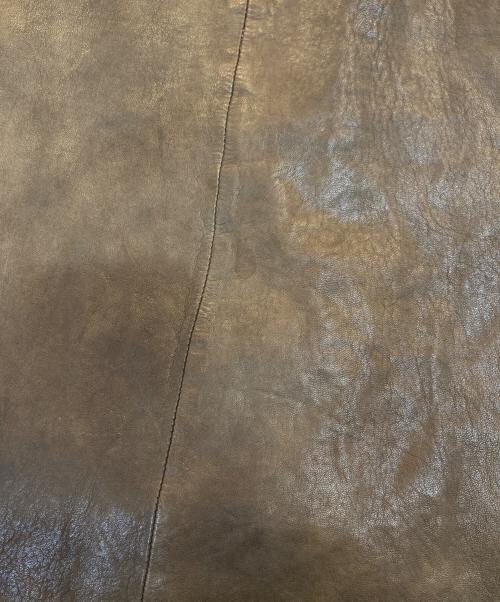 OLD GAP（オールドギャップ）OLD GAP (オールドギャップ) ジップレザージャケット ブラウン サイズ:Mの古着・服飾アイテム