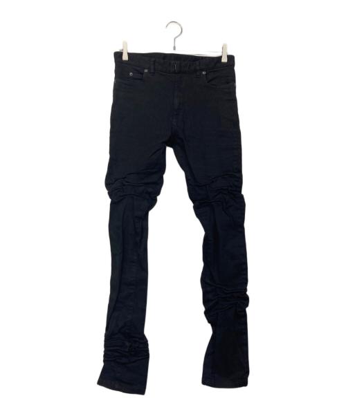 Maison Margiela（メゾンマルジェラ）Maison Margiela (メゾンマルジェラ) シワ加工デニムパンツ ブラック サイズ:30の古着・服飾アイテム