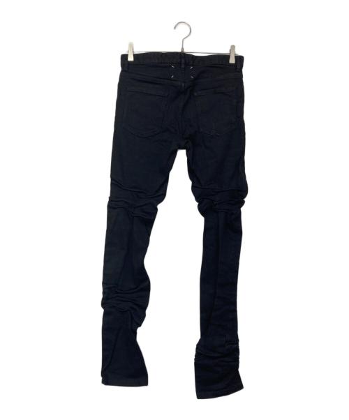 Maison Margiela（メゾンマルジェラ）Maison Margiela (メゾンマルジェラ) シワ加工デニムパンツ ブラック サイズ:30の古着・服飾アイテム