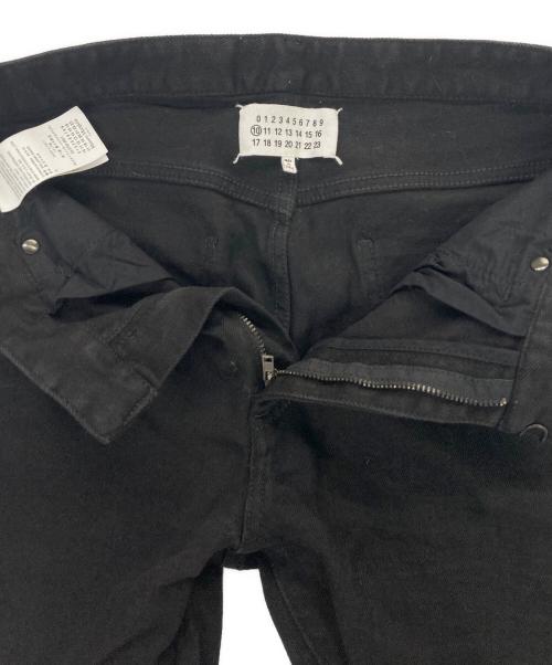 Maison Margiela（メゾンマルジェラ）Maison Margiela (メゾンマルジェラ) シワ加工デニムパンツ ブラック サイズ:30の古着・服飾アイテム