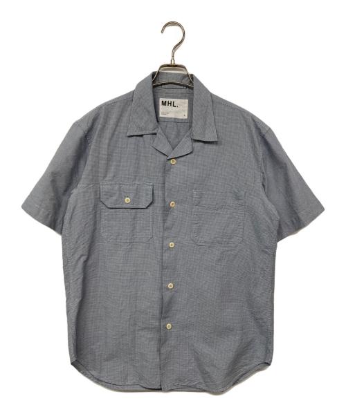 MHL（エムエイチエル）MHL (エムエイチエル) オープンカラーシャツ グレー サイズ:Lの古着・服飾アイテム