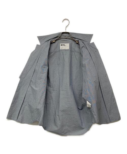 MHL（エムエイチエル）MHL (エムエイチエル) オープンカラーシャツ グレー サイズ:Lの古着・服飾アイテム