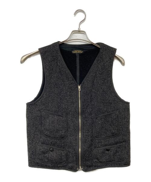 BROWN'S BEACH JACKET（ブラウンズビーチジャケット）BROWN'S BEACH JACKET (ブラウンズビーチジャケット) ローネックジッパーベスト ブラウン サイズ:36の古着・服飾アイテム