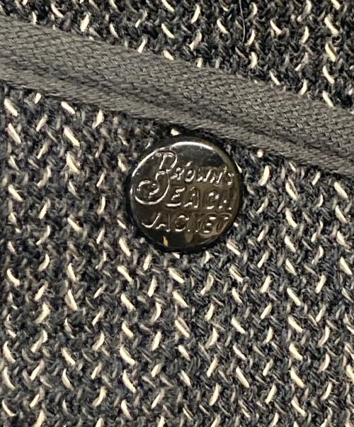 BROWN'S BEACH JACKET（ブラウンズビーチジャケット）BROWN'S BEACH JACKET (ブラウンズビーチジャケット) ローネックジッパーベスト ブラウン サイズ:36の古着・服飾アイテム