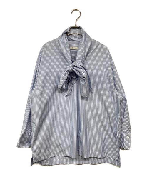 Demi-Luxe Beams（デミルクス ビームス）Demi-Luxe BEAMS (デミルクス ビームス) ボウタイブラウス ブルー サイズ:38の古着・服飾アイテム