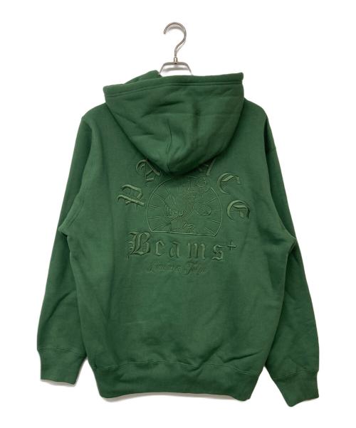 PALACE（パレス）PALACE (パレス) BEAMS PLUS (ビームスプラス) GRAPHIC HOOD グリーン サイズ:Lの古着・服飾アイテム