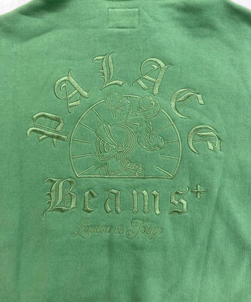 PALACE（パレス）PALACE (パレス) BEAMS PLUS (ビームスプラス) GRAPHIC HOOD グリーン サイズ:Lの古着・服飾アイテム