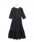 ne quittez pas（ヌキテパ）の古着「ポプリンソリッドピンタックワンピース」｜ブラック