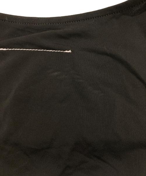 MM6 Maison Margiela（エムエムシックスメゾンマルジェラ）MM6 Maison Margiela (エムエムシックスメゾンマルジェラ) FABRIC INSERT T-SHIRT/半袖カットソー ホワイト×ブラック サイズ:Sの古着・服飾アイテム