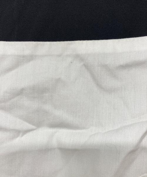 MM6 Maison Margiela（エムエムシックスメゾンマルジェラ）MM6 Maison Margiela (エムエムシックスメゾンマルジェラ) FABRIC INSERT T-SHIRT/半袖カットソー ホワイト×ブラック サイズ:Sの古着・服飾アイテム